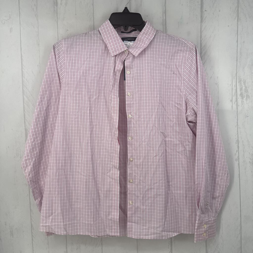 14 plaid button down l/s top