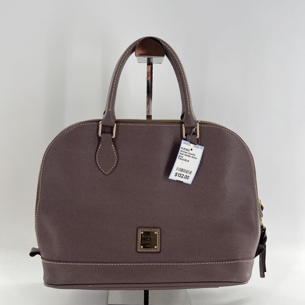 dual handle dome satchel