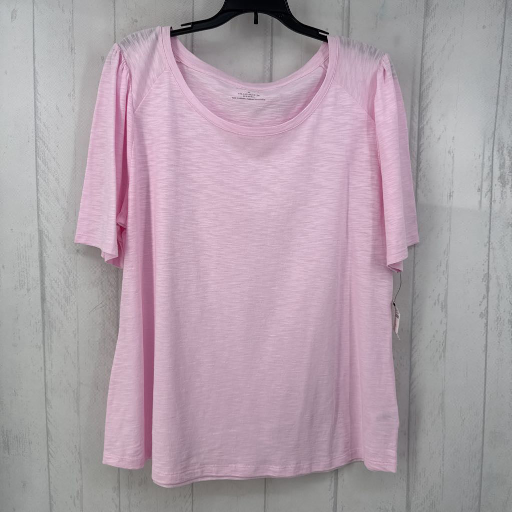 R49 XL s/s scoop neck top