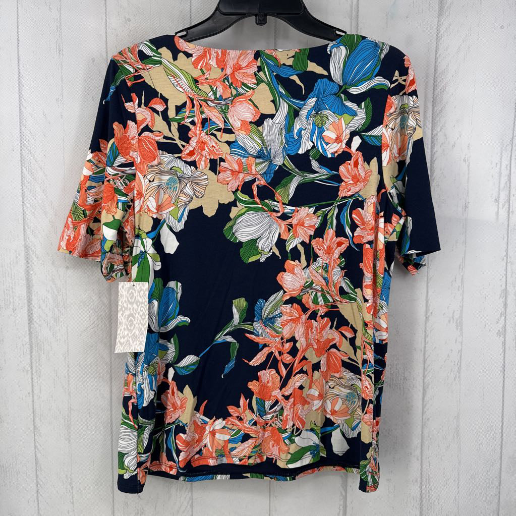R59 M s/s tropical print top