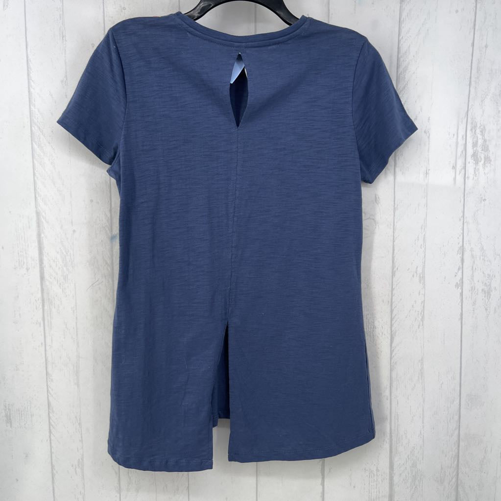 M s/s embroidered top