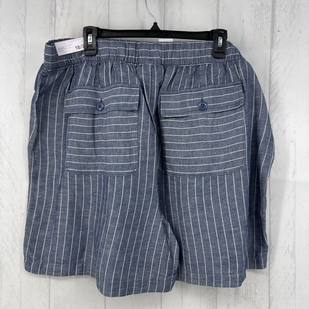 R55 18/20 stripe drawstring shorts