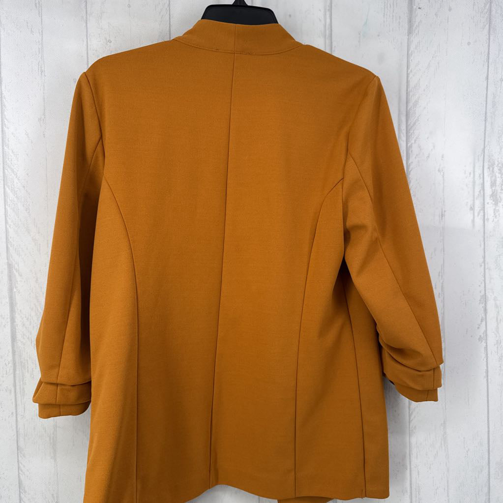 L open front 3/4 slv blazer