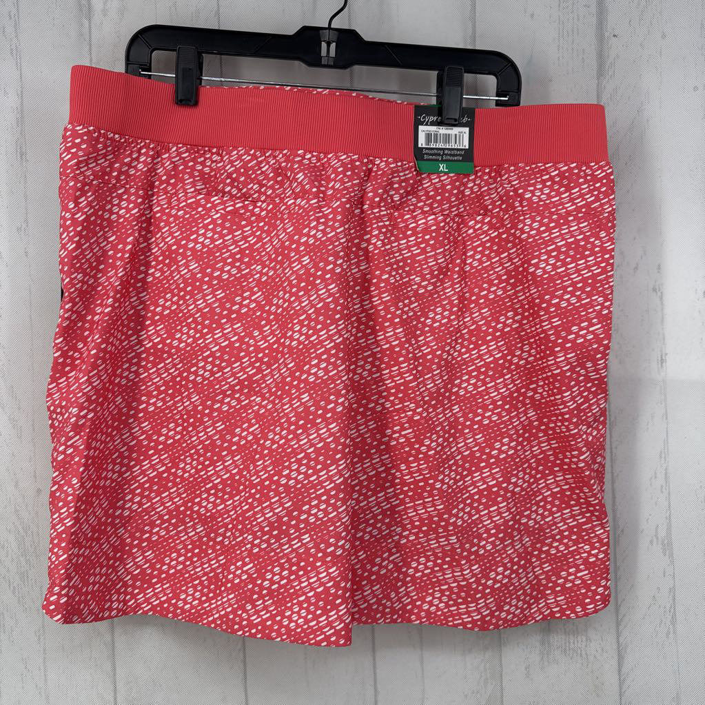 XL circle print skort