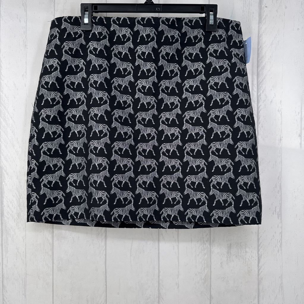 12 zebra mini skirt