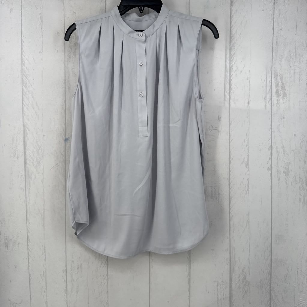 M half button pleated tank
