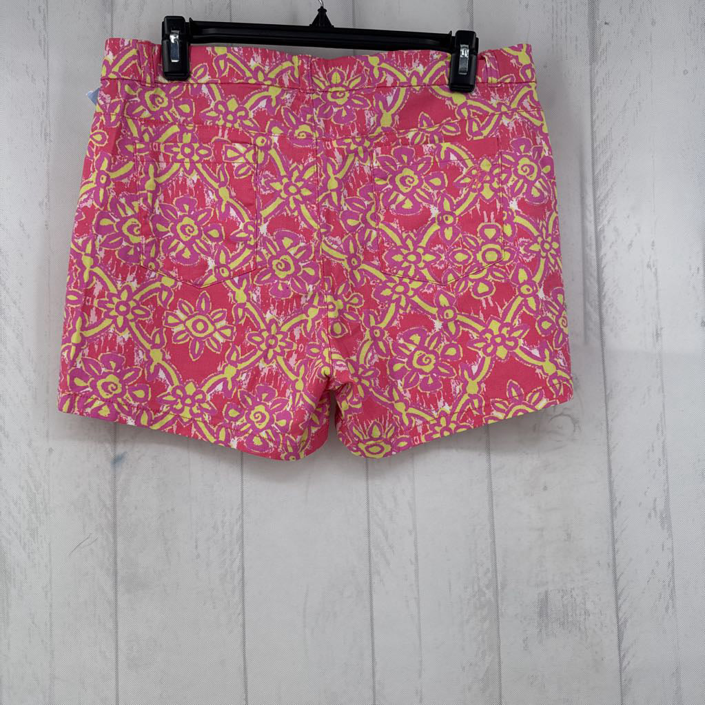 10 flo print twill shorts