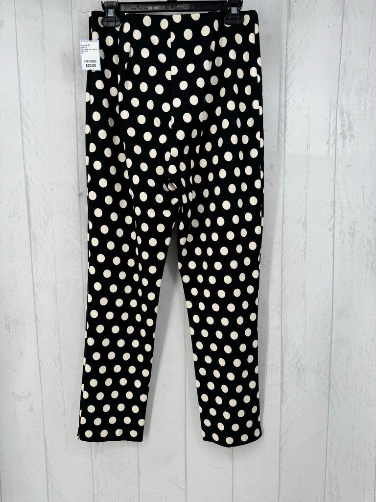 10 polka dot pull-on knit pant