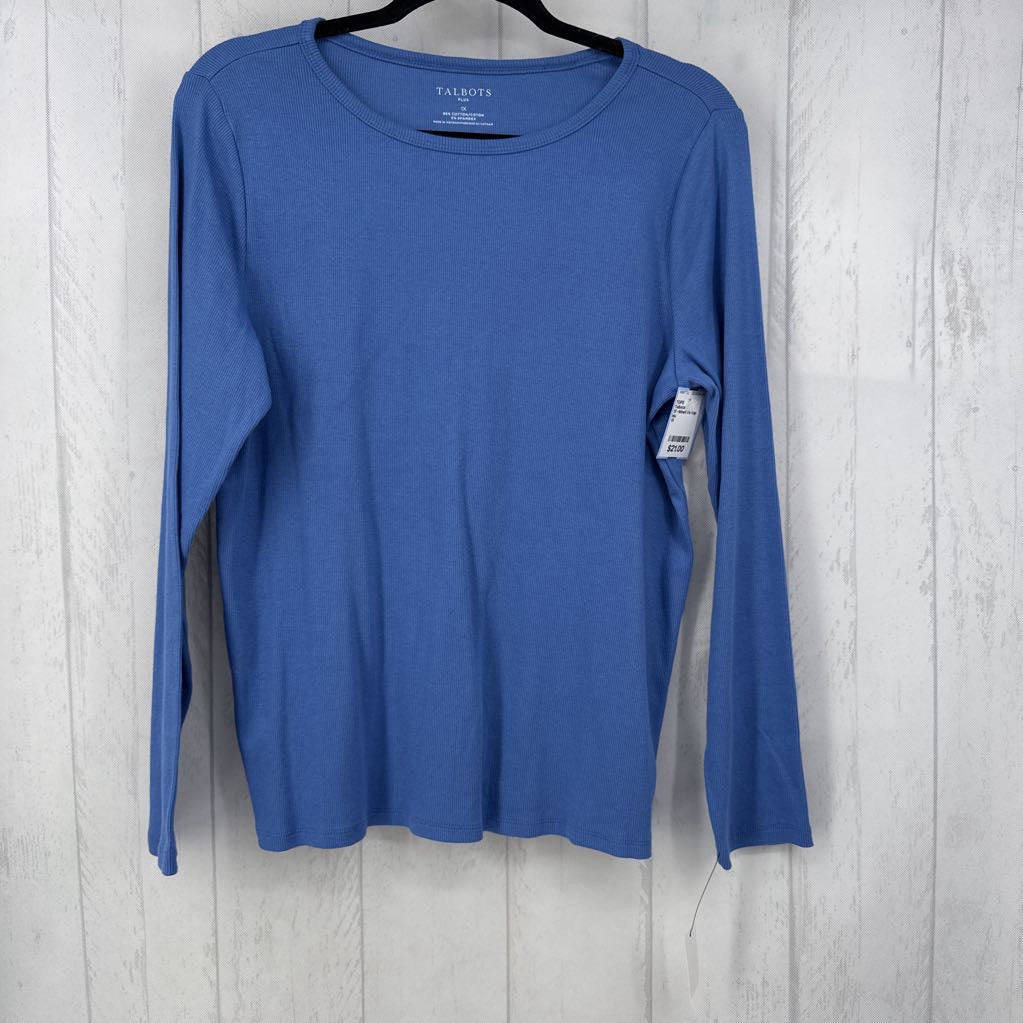 1X ribbed l/s top
