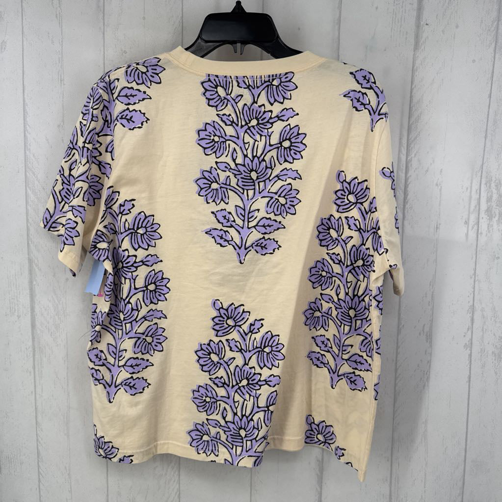 L flo print s/s tee