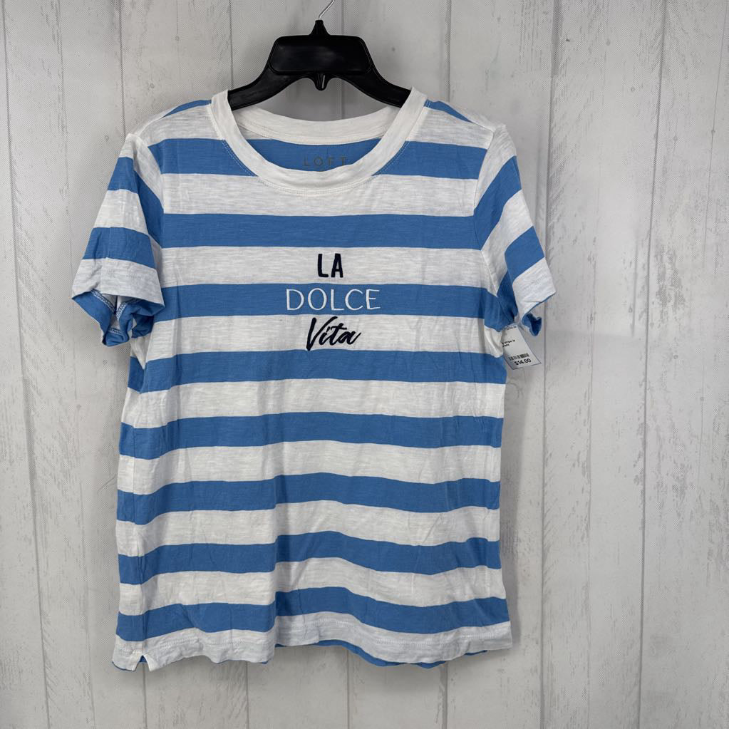 M s/s stripe la dolce top
