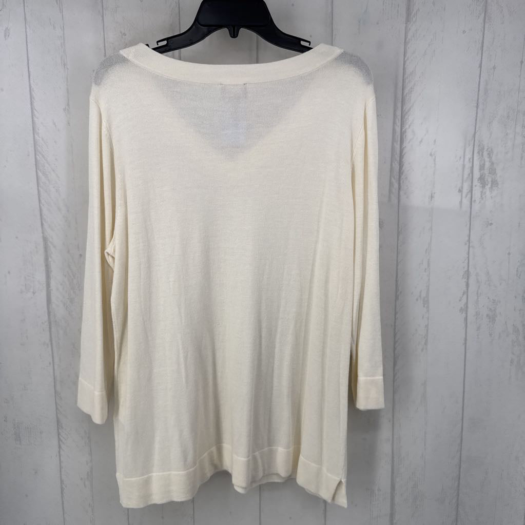 R65 L v-neck l/s pullover
