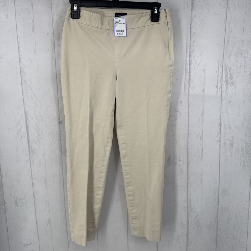 2P pull-on twill pant