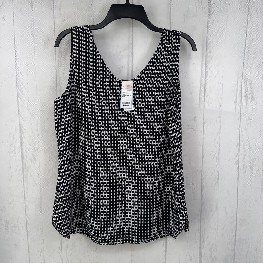 M striped/polka dot 2-in-1 cami