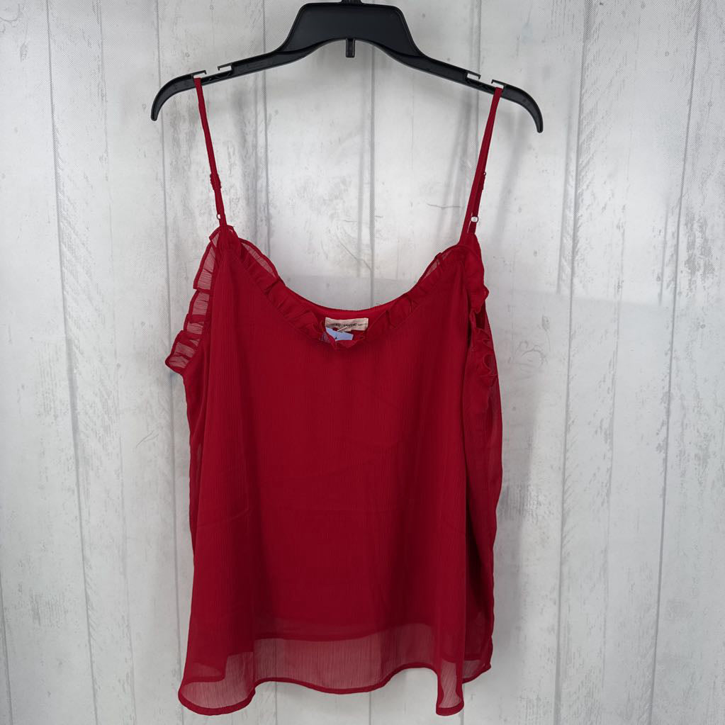 XL ruffle trim layer tank
