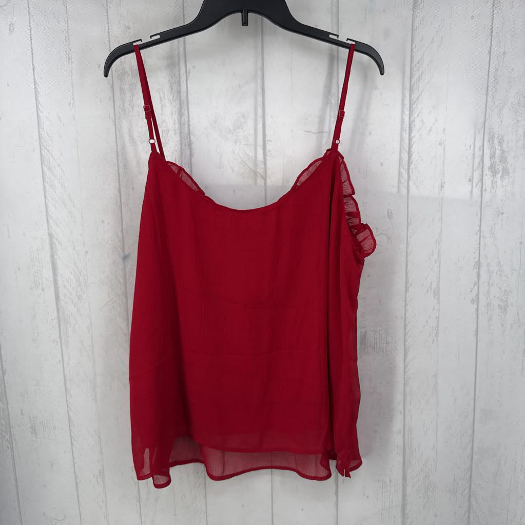 XL ruffle trim layer tank