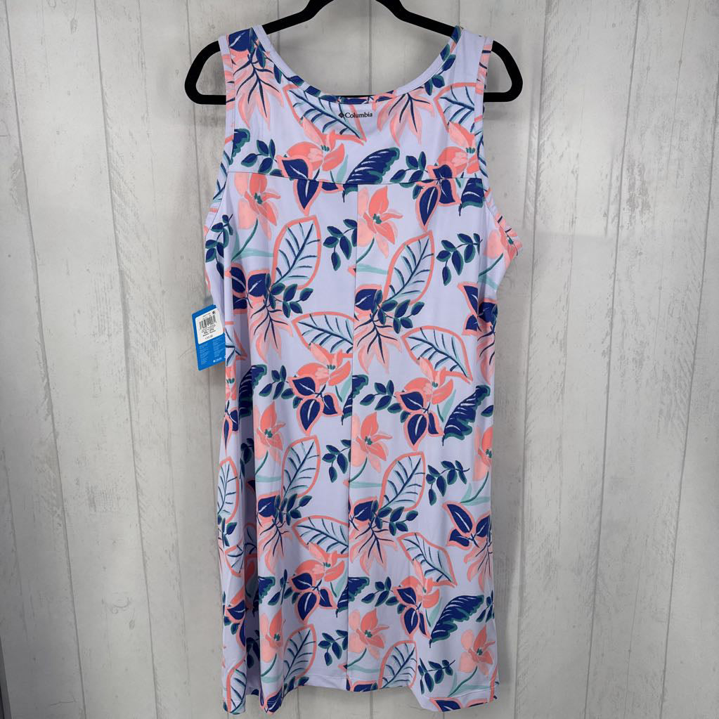 R55 XXL flo print slvls dress