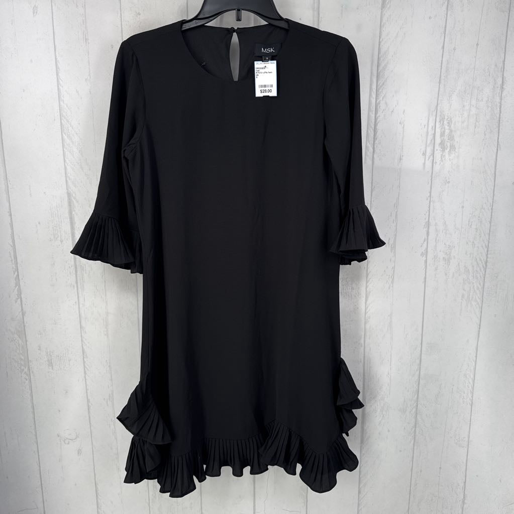 R79 S ruffle hem s/s dress