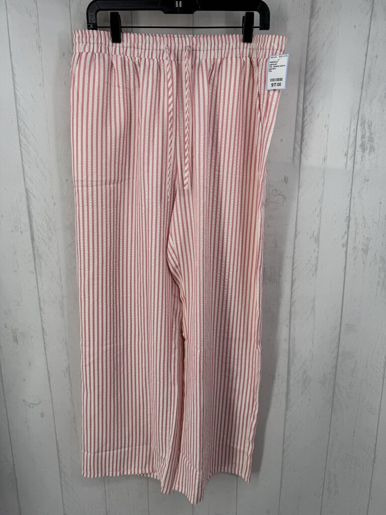 XXL striped pull-on pant