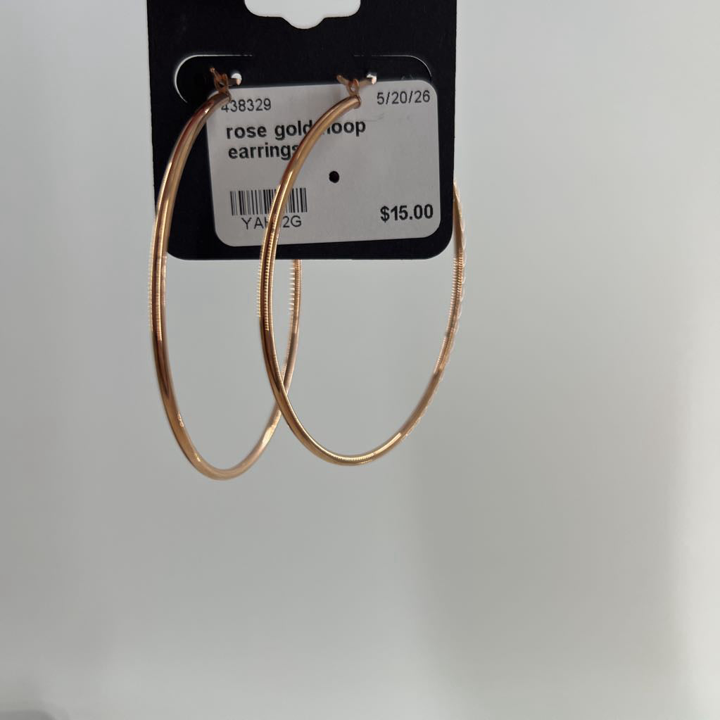 rose gold hoop earrings