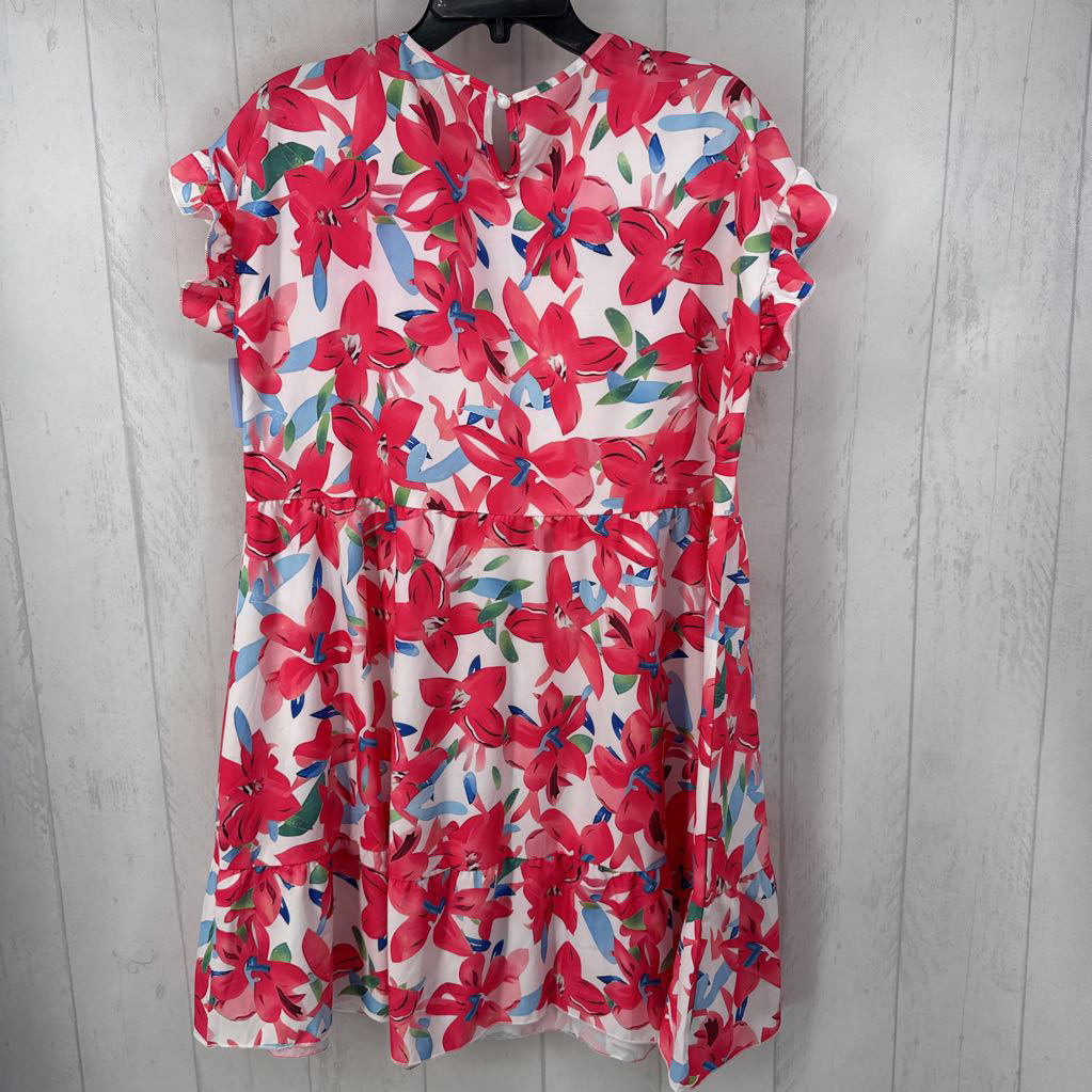 L flo print flutter slv dress