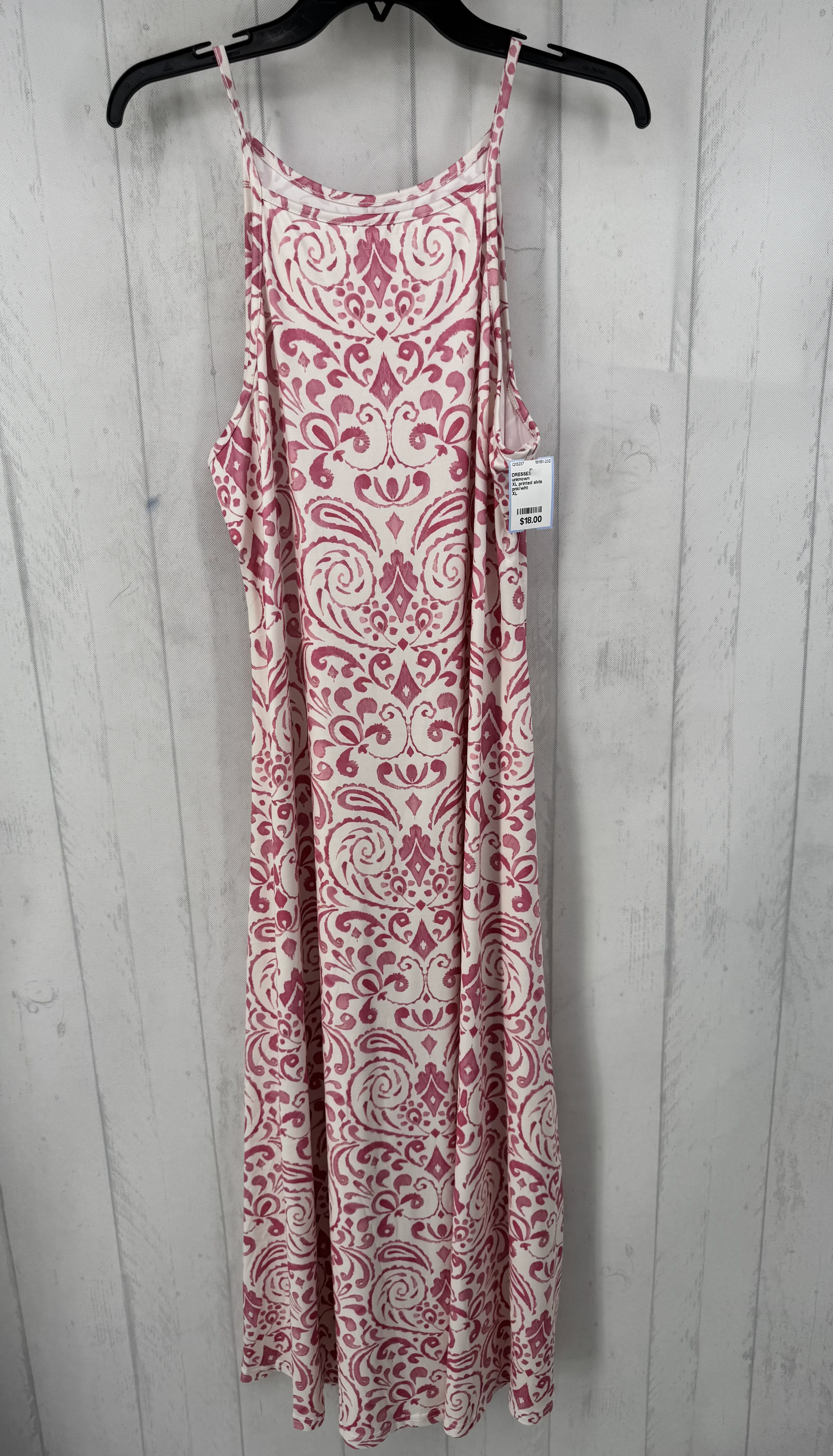 XL printed slvls maxi dress