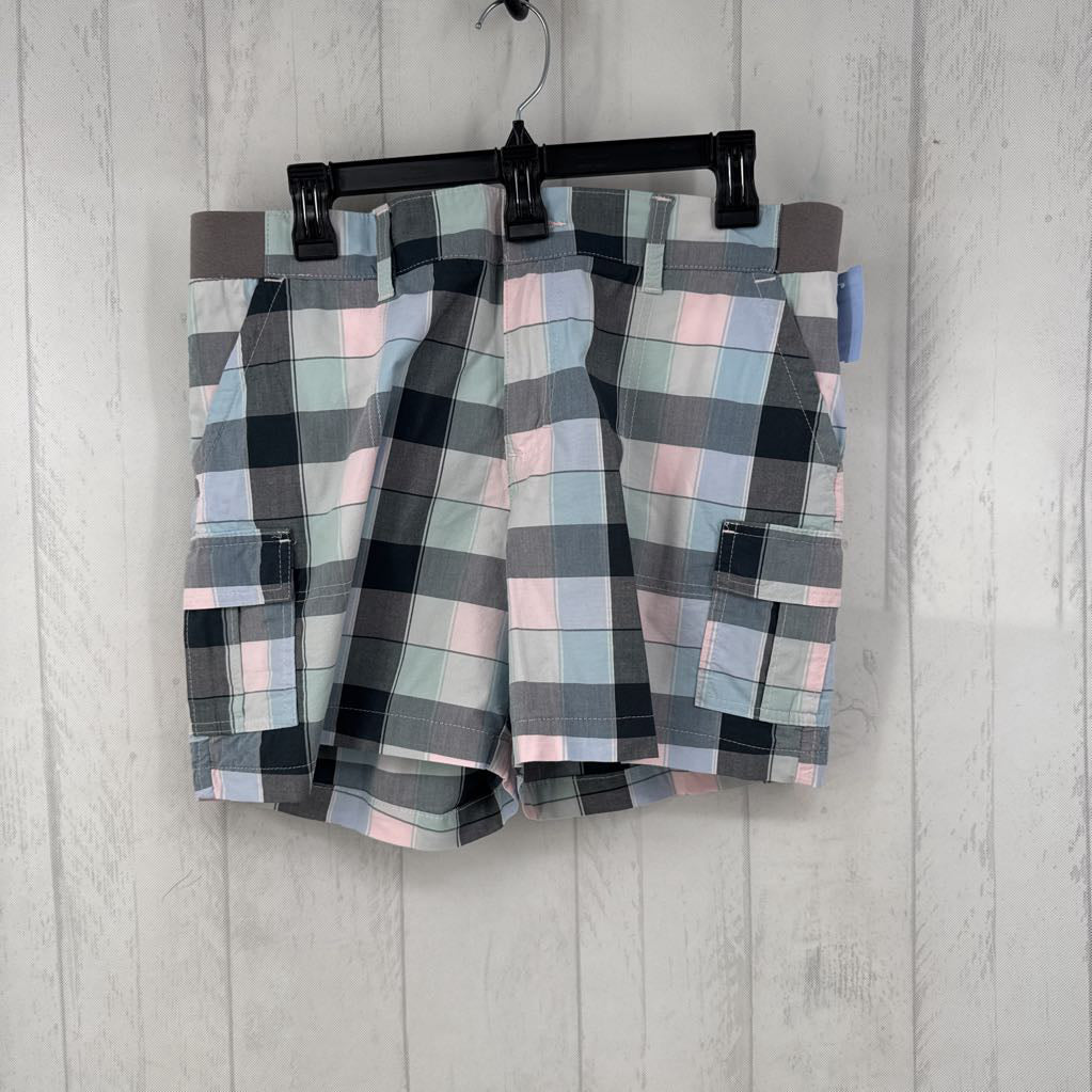 12 mid rise plaid shorts