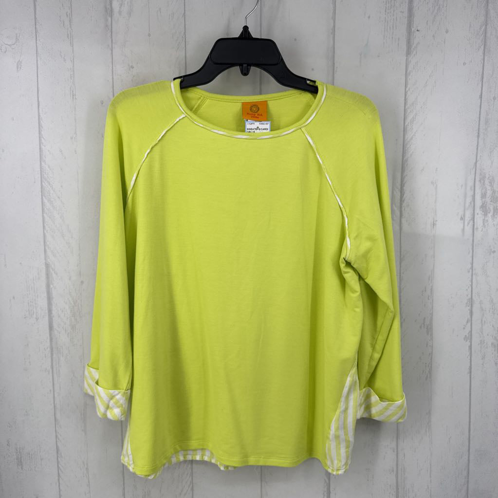 Lp crewneck stripe accent sweatshirt