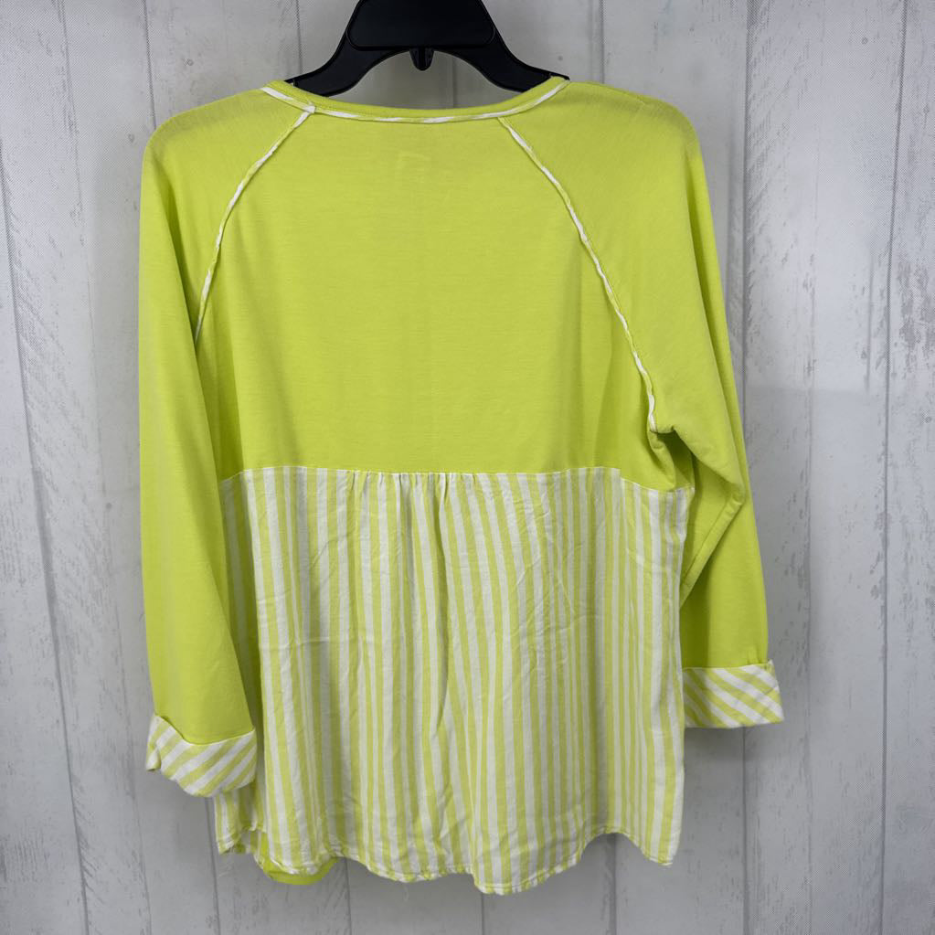 Lp crewneck stripe accent sweatshirt