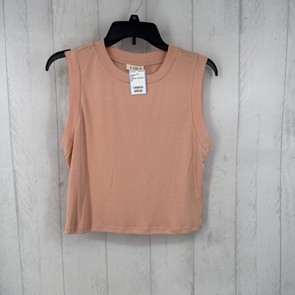 L ribbed crewneck tank