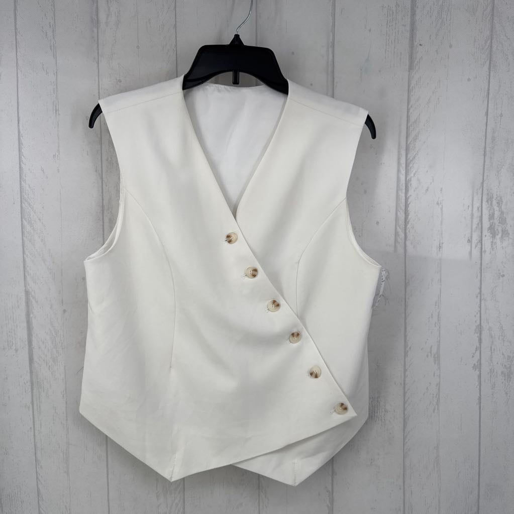 M crossover button down vest