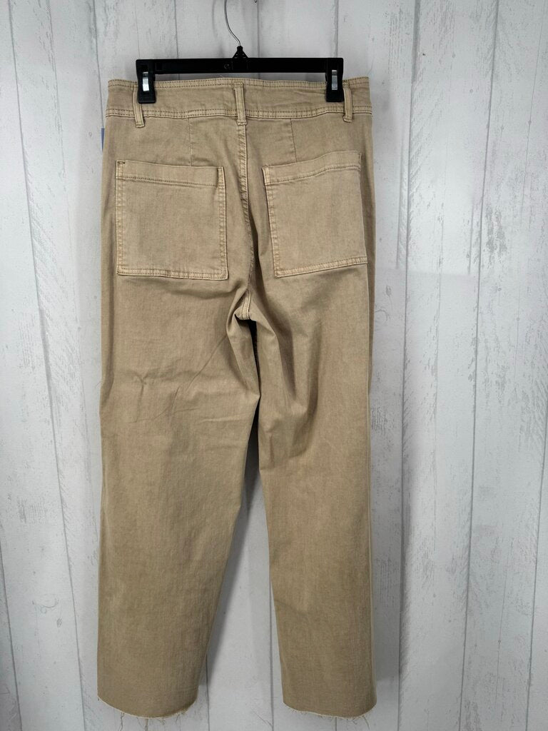 8 hi-rise wide leg jean