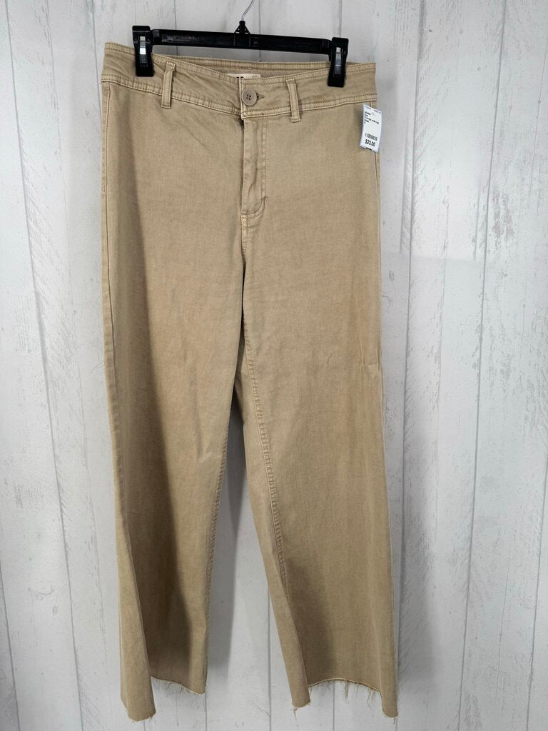 8 hi-rise wide leg jean