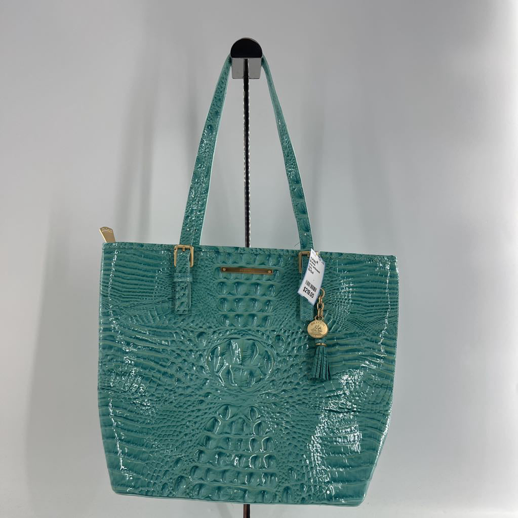 croc embossed tote bag