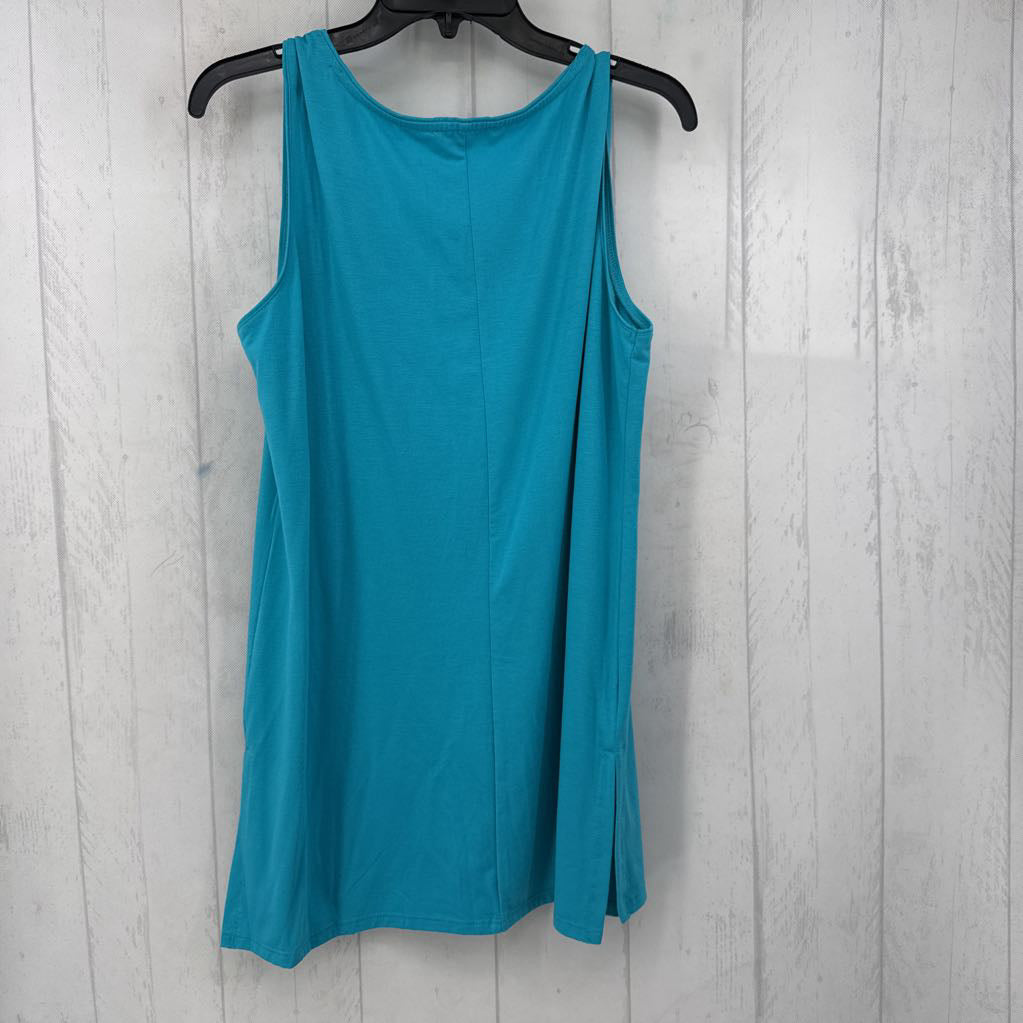 L v-neck hi-low flowy tank