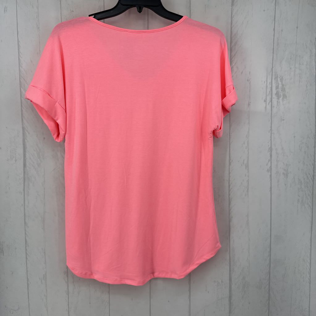 M cuff sls v-neck top