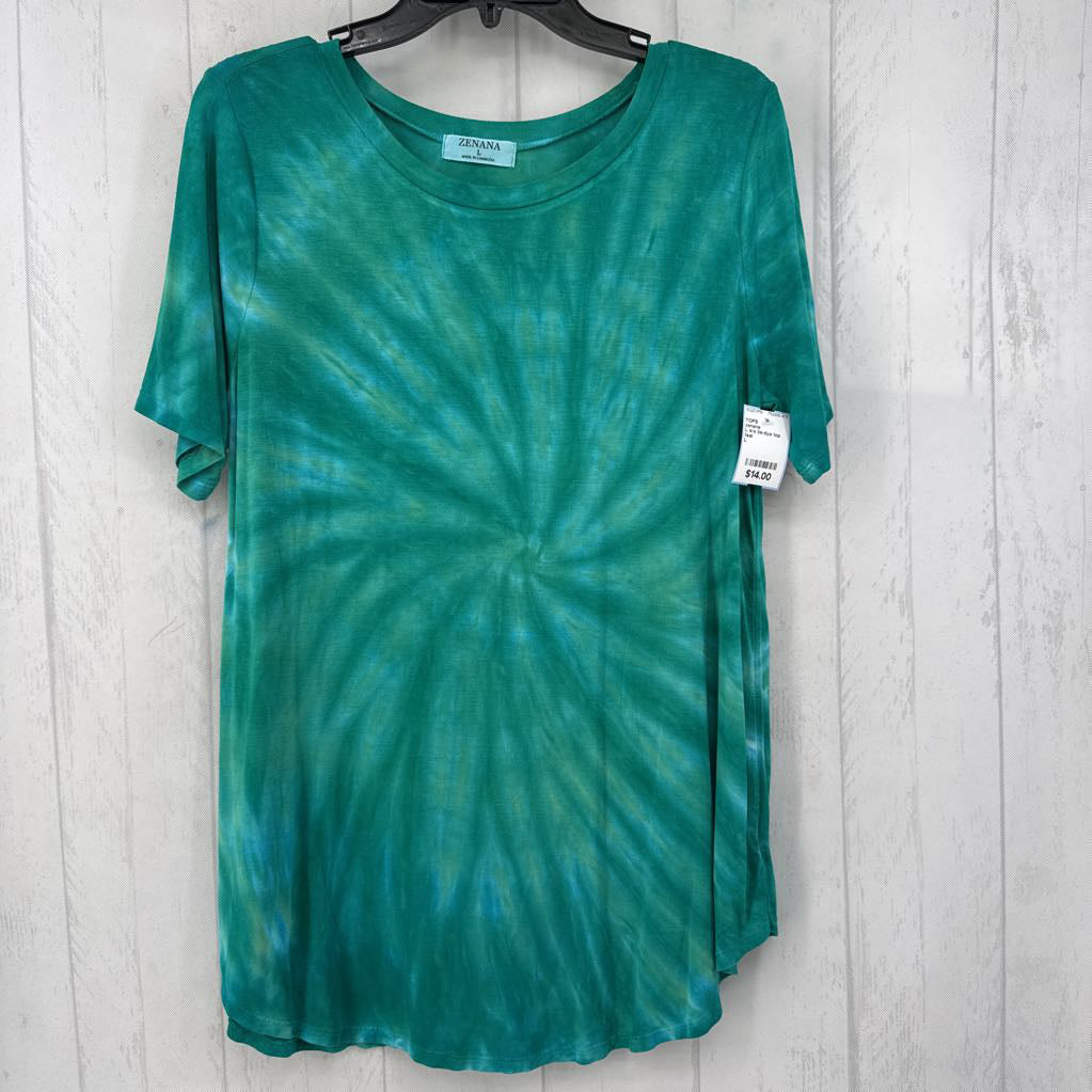 L s/s tie-dye top