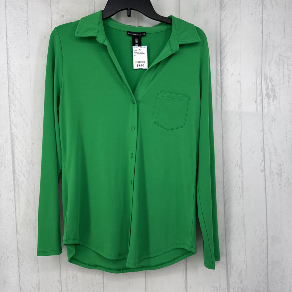 L l/s button down shirt