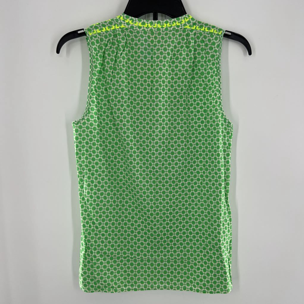 Embroidered Detailed Tank w/ Tassels