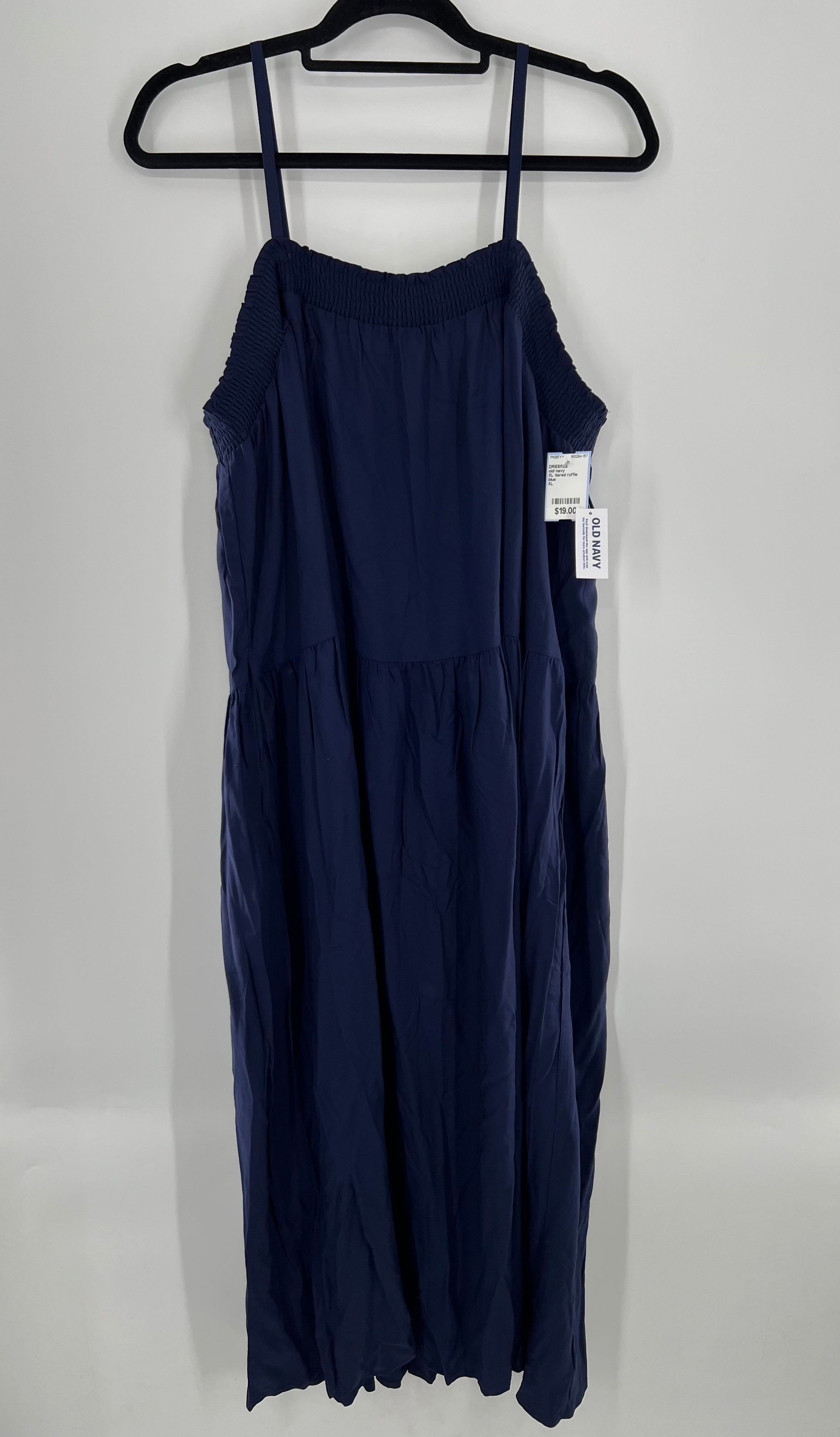 XL tiered ruffle maxi dress