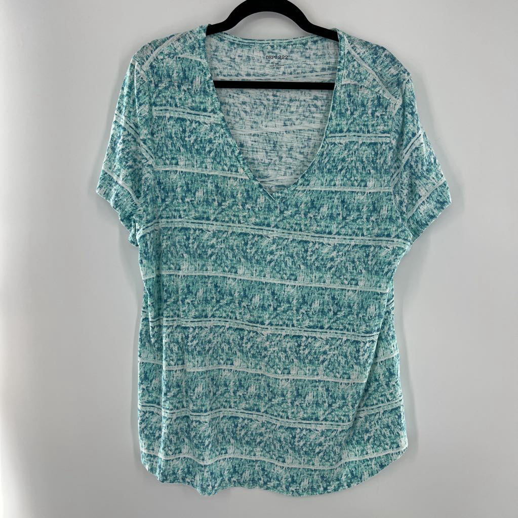 2x s/s v-neck top