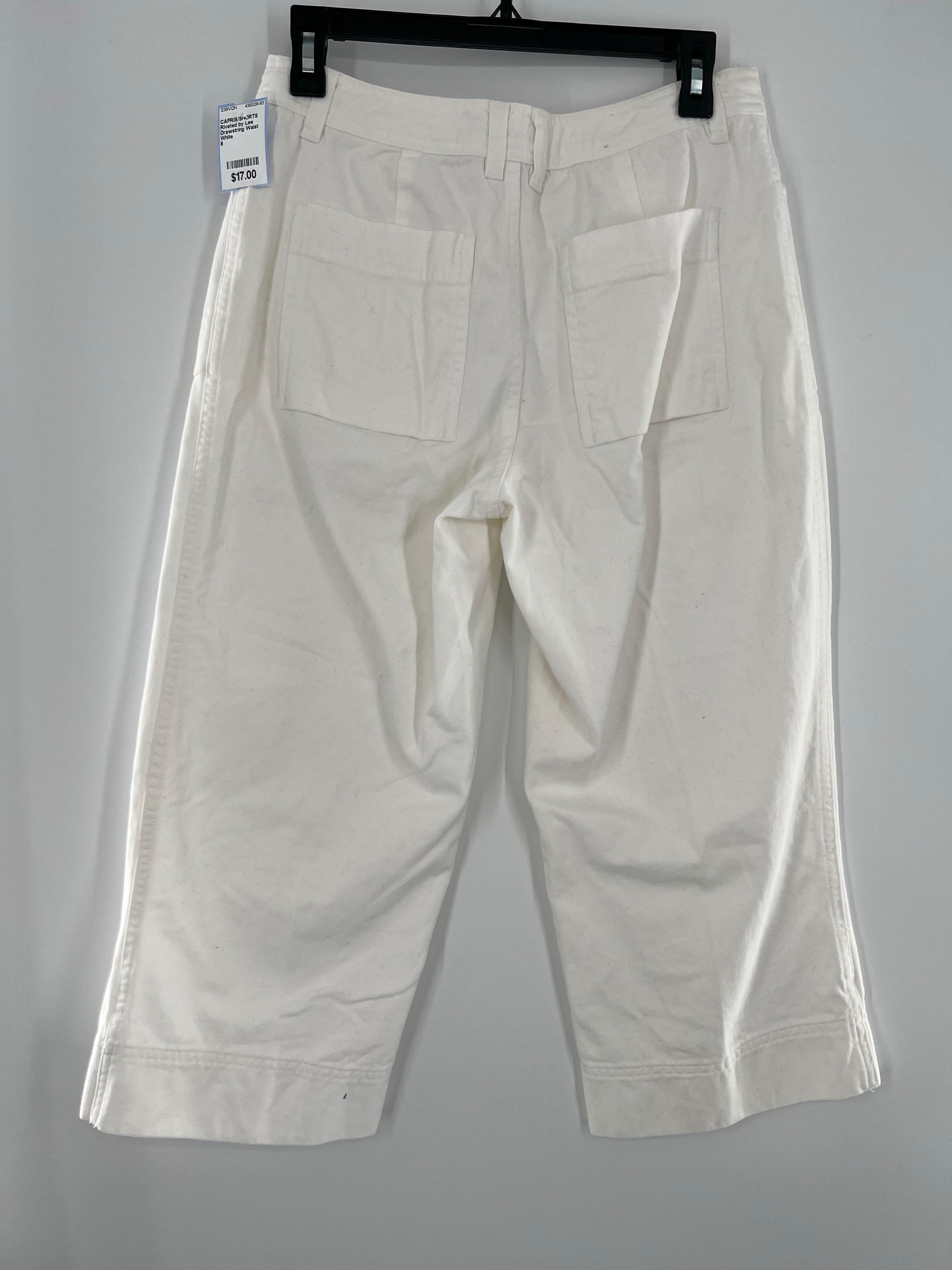 Drawstring Waist Capris
