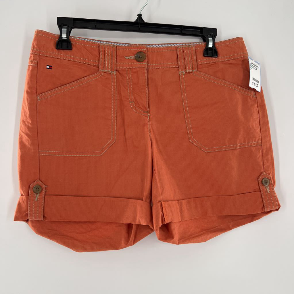 4 cuffed twill shorts