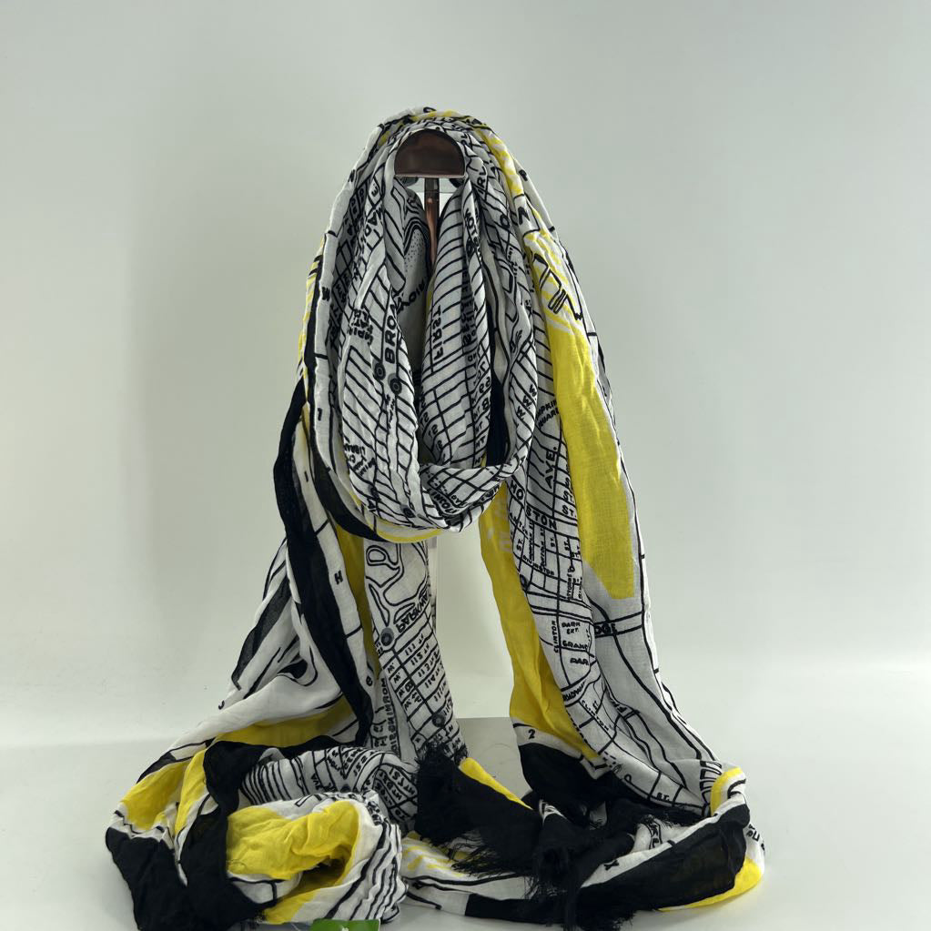 R128 New York map scarf