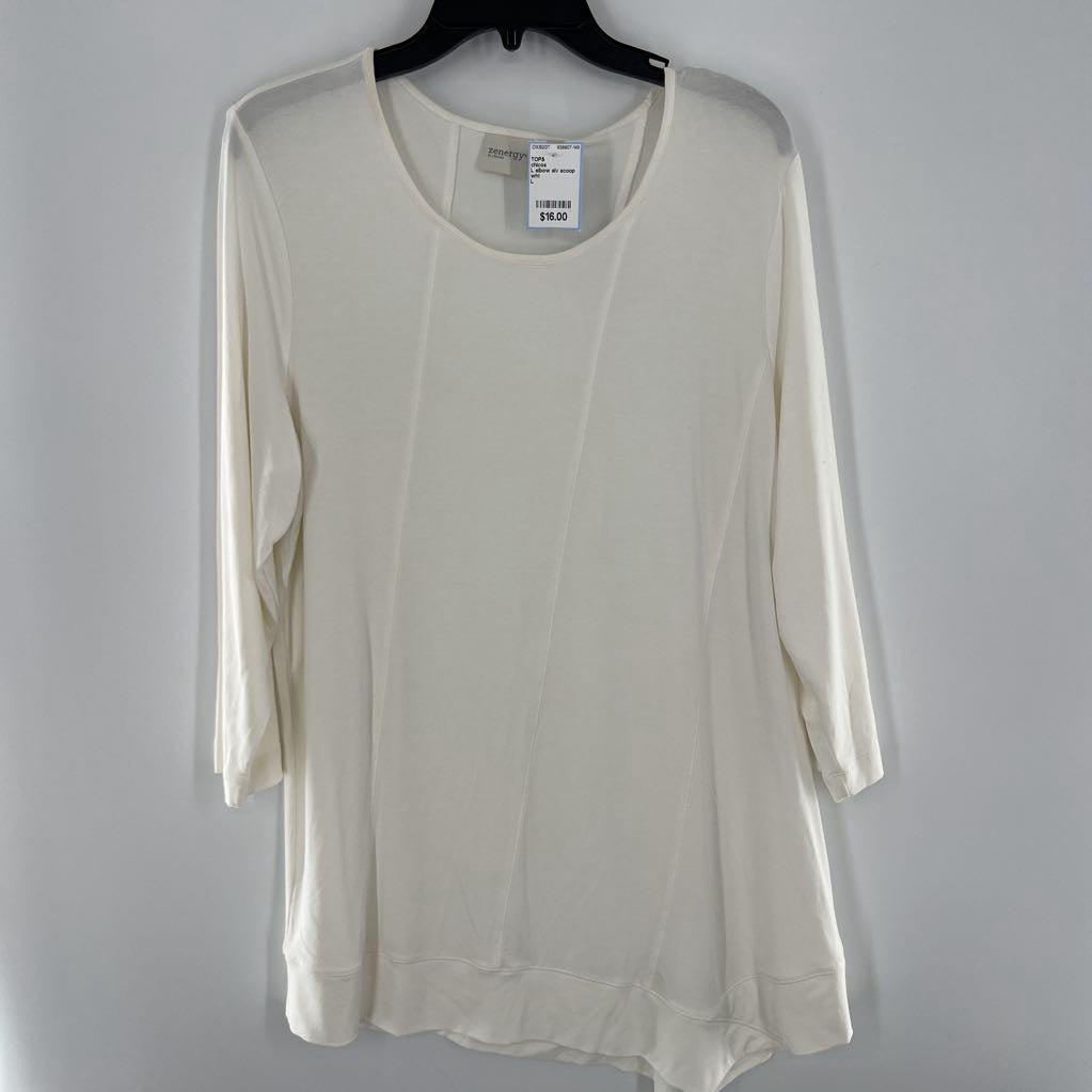 L elbow slv scoop neck tunic