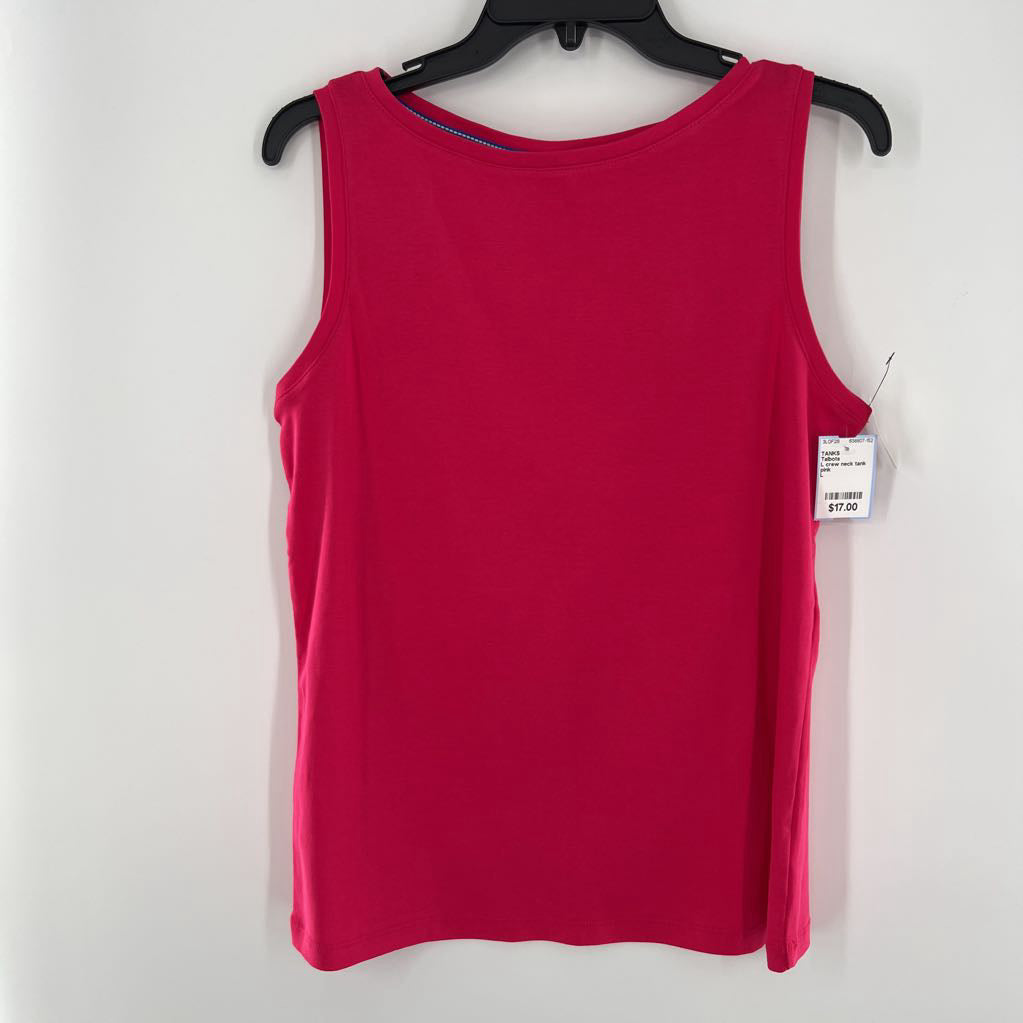 L crew neck tank