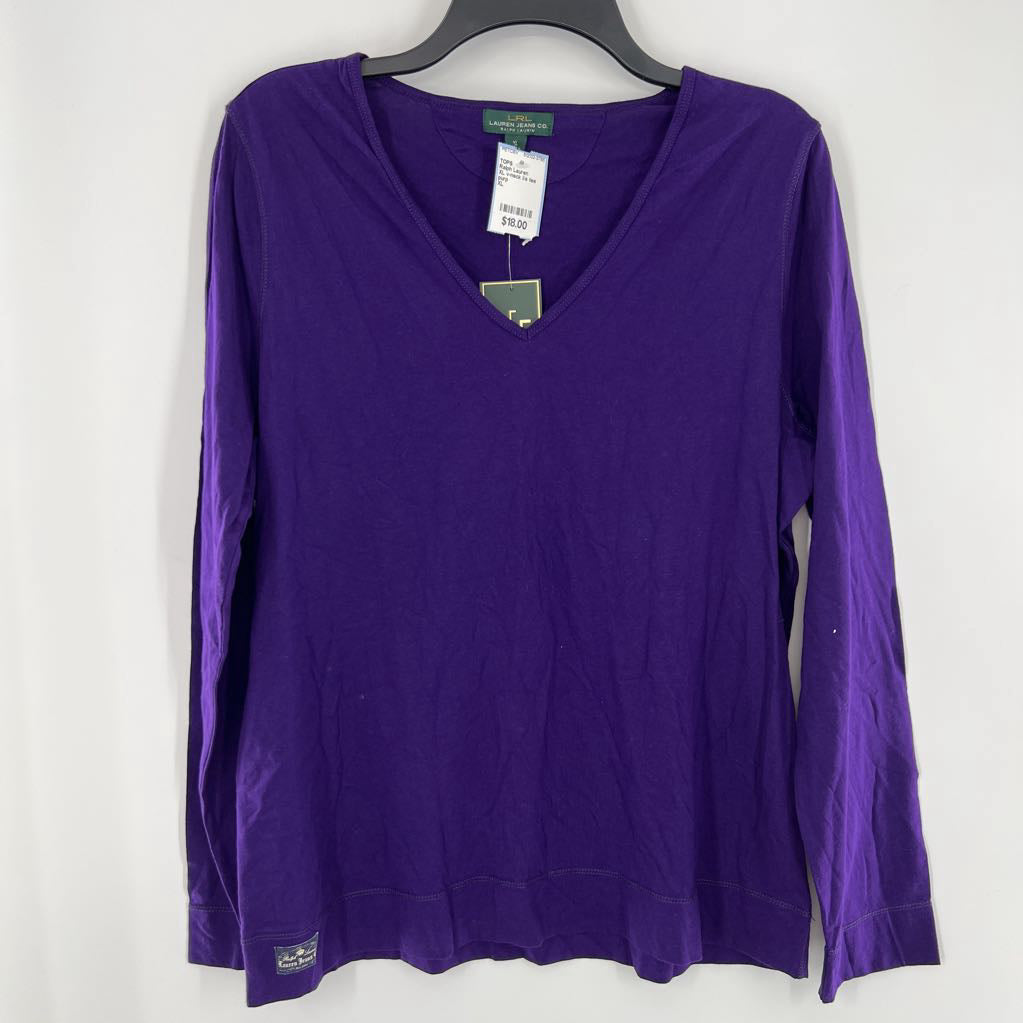 XL v-neck l/s tee