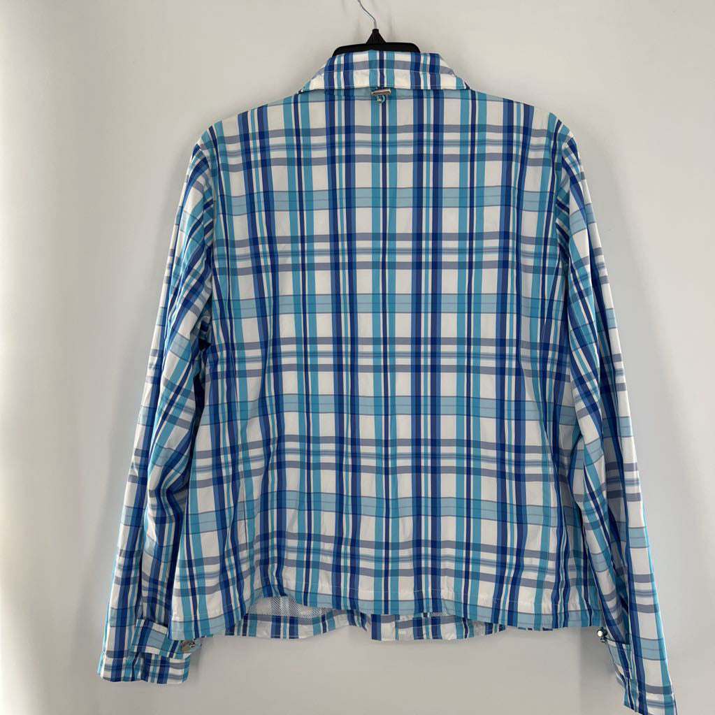 R79 XL plaid rain jacket