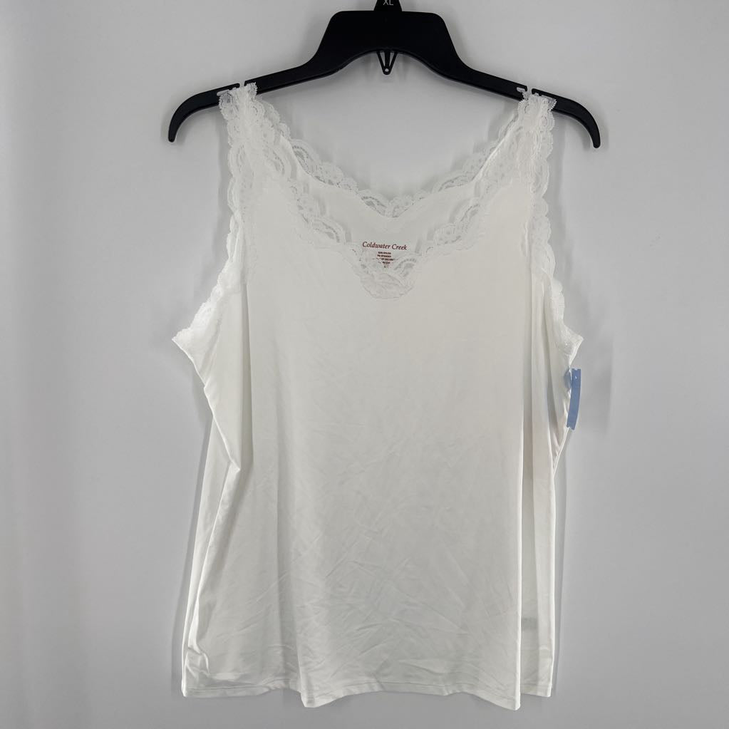 M lace trim cami