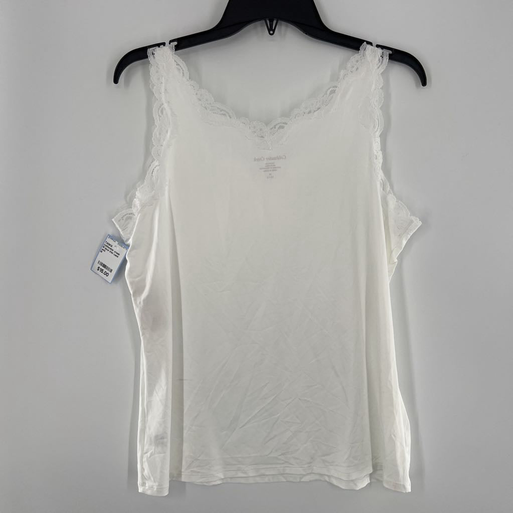 M lace trim cami
